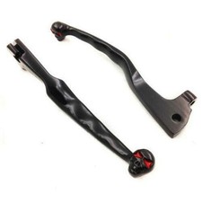 2x Leve del cranio del freno della frizione nera per moto Yamaha Virago 250 750