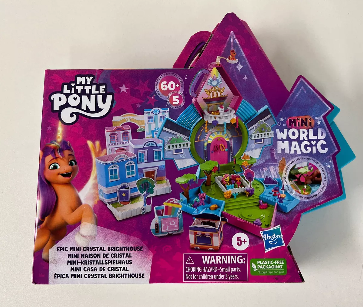 My Little Pony Mini World Magic Epic Mini Crystal Brighthouse Playset with  5 Mini Dolls