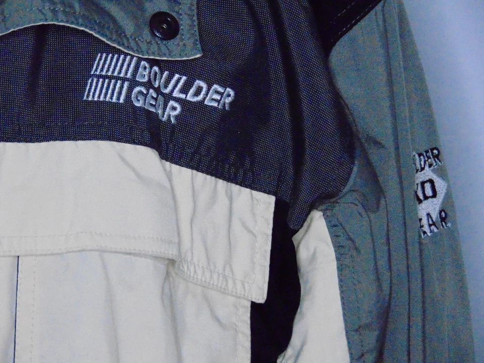 Boulder Gear XO Ski Jacket Mens L VTG Lightweight Full Zip Nylon Mesh Pockets - Image 3 of 4