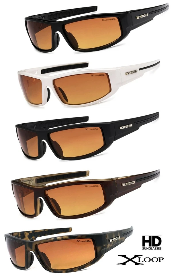 Nuevas gafas de sol deportivas HD para conducción nocturna gafas envolventes de visión de alta definición UV400 Foto 2 de 4