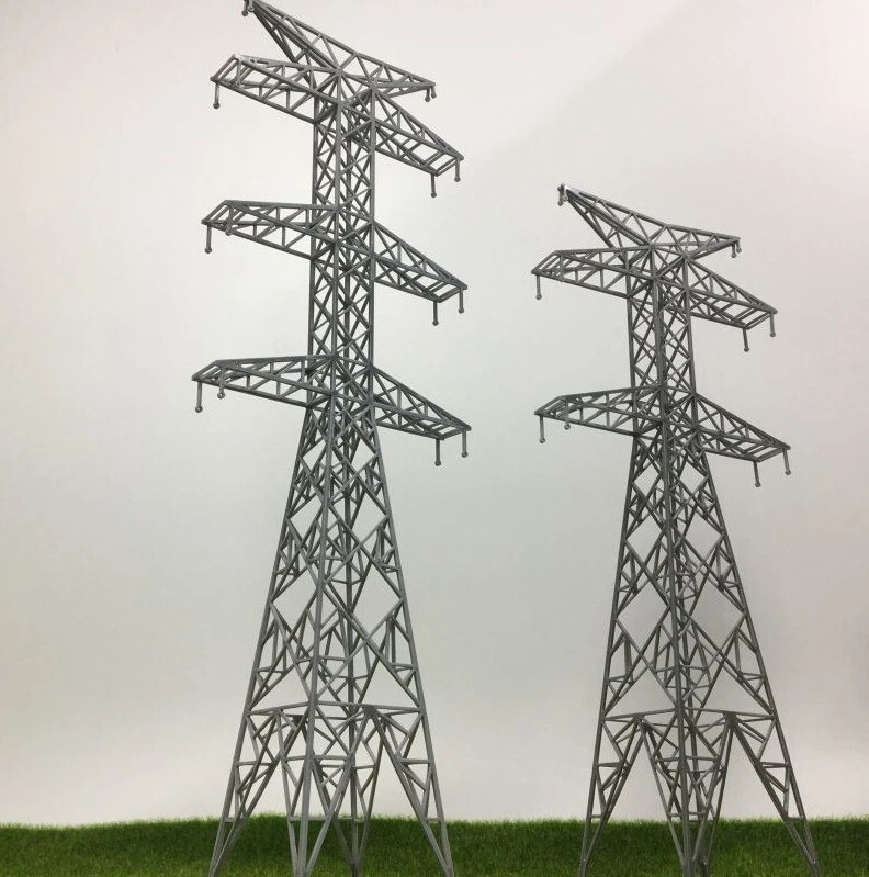 1:87/150/200 Diorama Power Transmission Tower Model Scene Building Model Props - Image 3 of 4
