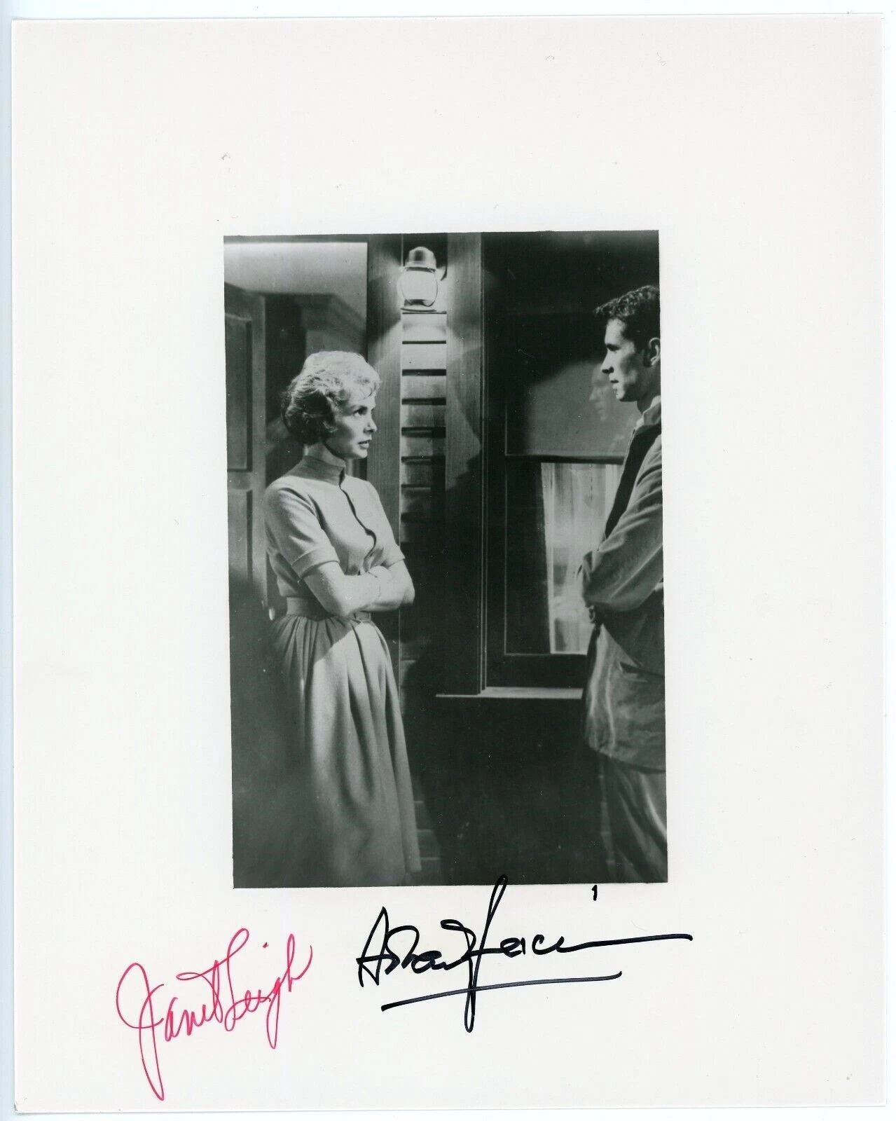 Anthony Perkins & Janet Leigh ~ Signed Psycho Dual Autographed Photo ~ JSA LOA