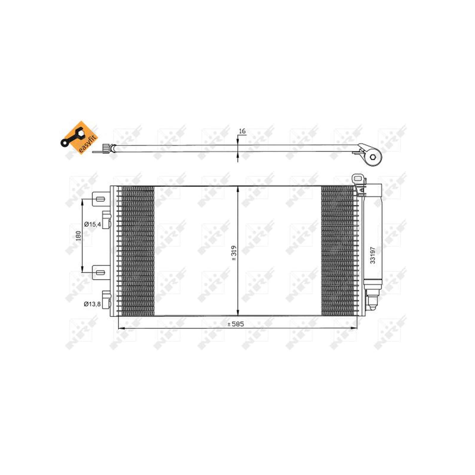 Genuine NRF A/C Air Con Condenser - 35481