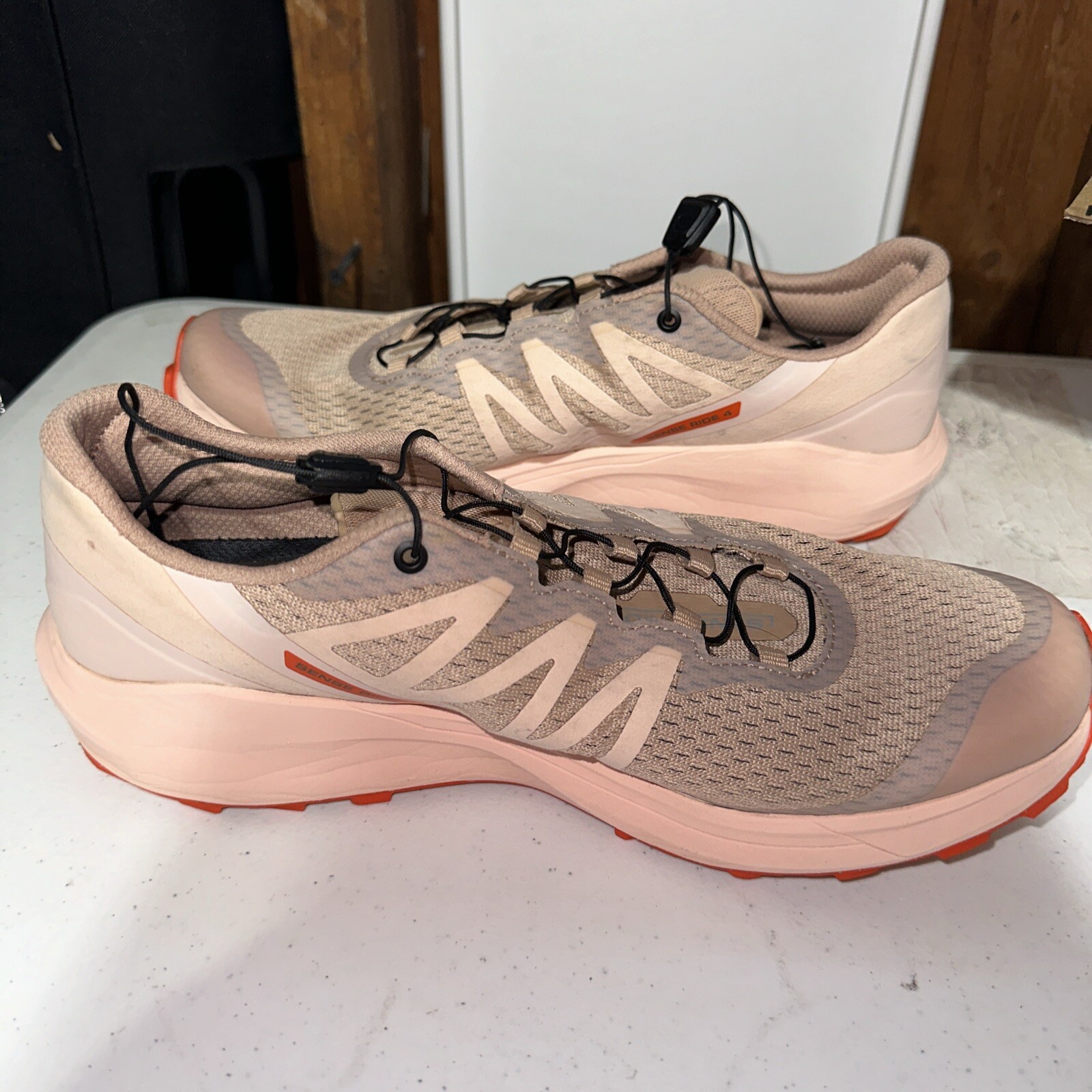 Salomon Sense Ride 4 Scirocco Peachy Keen Sneakers da Trail Running Donna Taglia 10