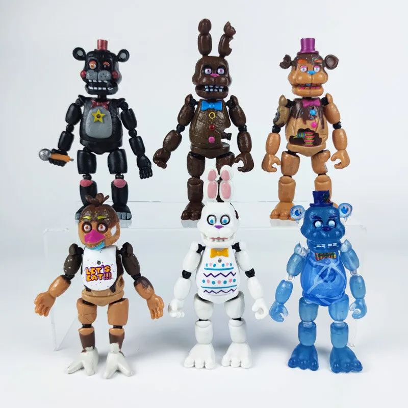 6Pcs Five Nights At Freddy's Articulated Action Figure FNAF Toys Xmas