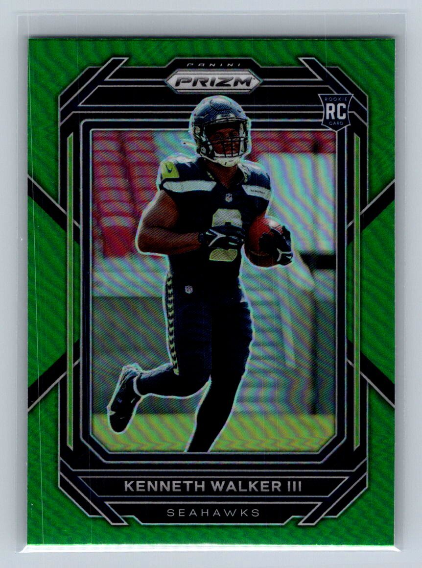 2022 Panini Prizm Kenneth Walker III Green #318 Seattle Seahawks