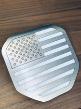 Tailgate Emblem Badge For Dodge Ram 1500 2500 3500 19-21 Steel White Usa Flag