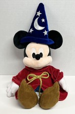 Disney Mickey Mouse Sorcerer Apprentice 22" Plush Fantasia Wizard Magician