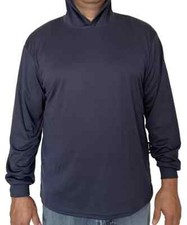 Hoodie Navy High Visibility Shirt / Air Cooling Flow w/ UV Protection
