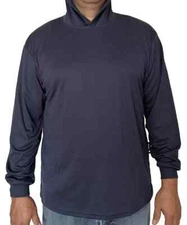 Hoodie Navy High Visibility Shirt  / Air Cooling Flow w/ UV Protection
