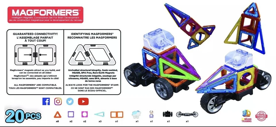 Magformers Magnetic Construction Space adventure 20 pieces Child Development Toy - Image 4 of 4