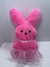 Peeps Pink Plush Bunny ballerina 12  Dress Up Pearls  Tutu Skirt Easter 2022