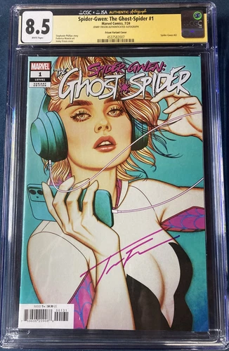 Spider-Gwen Ghost Spider #1 Signed By Jenny Frison CGC X JSA 8.5 😑