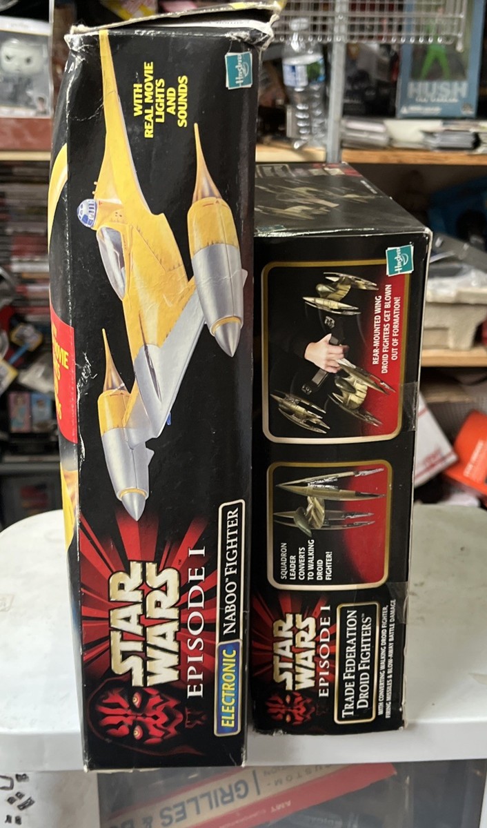 Star Wars Episode 1 Electronic Naboo Fighter And Trade Federation