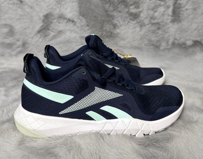 Reebok Womans Flexagon Force 3 6M Mist Vector Navy Sneakers Memeory Tech