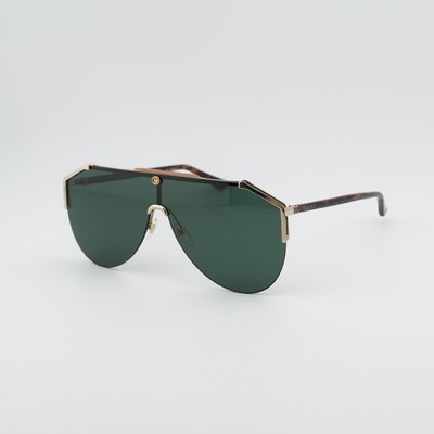 Gucci GG0584S 002 Sunglasses Gold Shield Frame, Green Lenses $_57.JPG?set_id=8800005007 main image 4