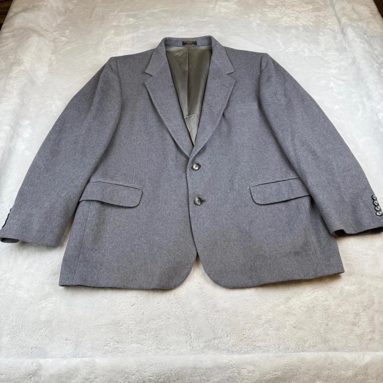 Men's diBenedetto Jerry Leonard Big Tall Gray Wool Blend Blazer Jacket