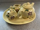 NEW 4pc Boleslawiec Pottery Tea Set Hand Painted Teapot Kettle Made in Poland