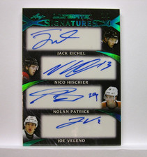 Jack Eichel, Nico Hischier , Nolan Patrick, Joe Veleno - 17/18 Ultimate 1/1 Auto
