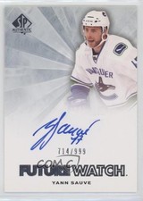 2011-12 SP Authentic Auto Future Watch 714/999 Yann Sauve #254 Auto 1y6