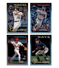 2024 Topps Chrome Refractor Singles Choose! Stars Rookies Baseball Parallel HOF