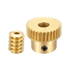 Worm Gear Set 0.5 Module 1:30 Reduction Rate(Gear-5mm Bore, Rod 1.98mm Bore)