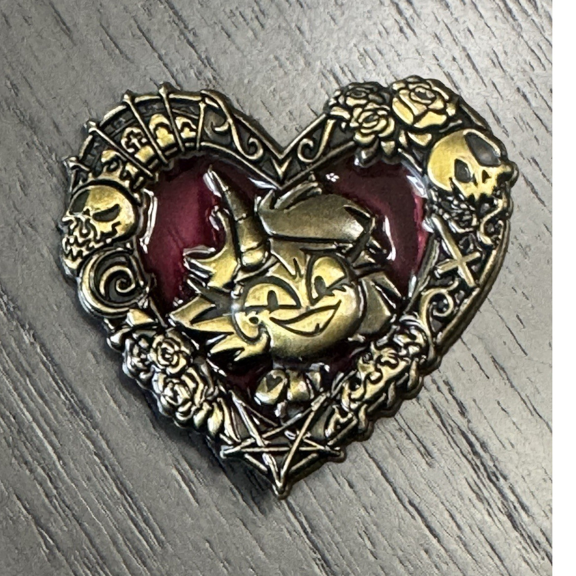 Oversized Limited Edition 2023 Helluva Boss Valentines  Millie Heart Frame Pin 