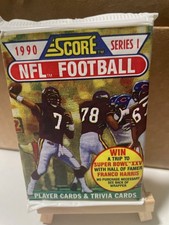 1990 Score (Series 1) NFL Football Cards Sealed Unopened Wax  (1 Pack OF 16)
