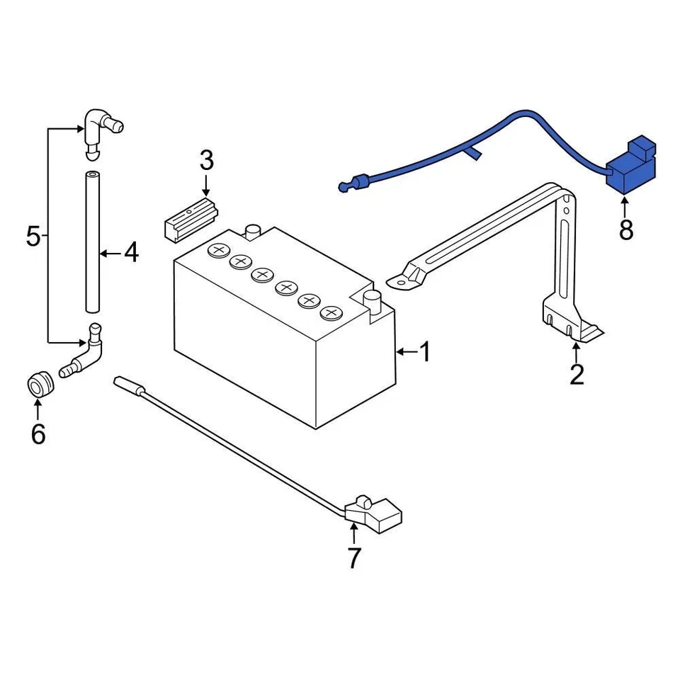 For BMW M6 Gran Coupe 2014-2019 BMW 61129217036 Battery Cable - Изображение 2 из 4