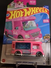 2021' Hot Wheels BARBIE DREAM CAMPER - HW Getaways #21 - PINK Barbie Van!