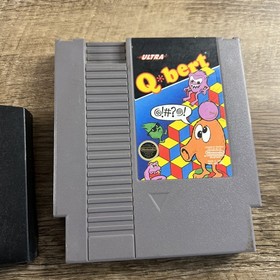 QBERT Q-BERT ORIGINAL CLASSIC VIDEO GAME Nintendo System 1985 CARTRIDGE NES HQ