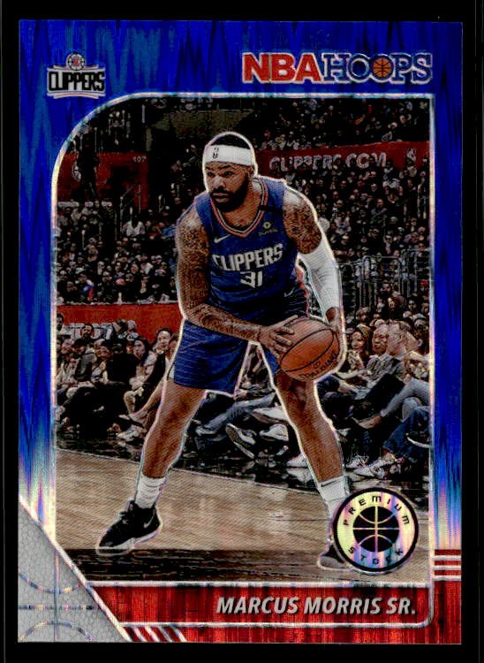 Marcus Morris Sr. 2019-20 Hoops Premium Stock Blue Flash Prizm #/49 #261 ESE
