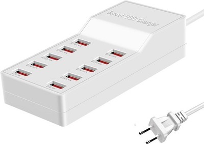 10 Port USB Charger Station 50W Multiple Device Charging Hub