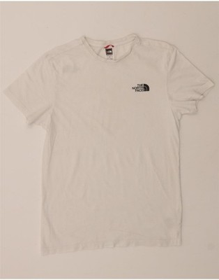 THE NORTH FACE Herren T-Shirt Oberteil Small Weiß Baumwolle DI07
