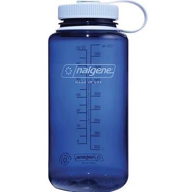 Nalgene 32 fl oz Wide Mouth Water Bottle Indigo Blue BPA Free USA Made New