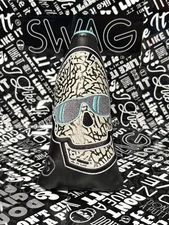SWAG Golf Black Aqua Elephant Skull Blade Cover 