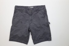 Vintage Carhartt Mens 36 Distressed Spell Out Relaxed Fit Canvas Dungaree Shorts