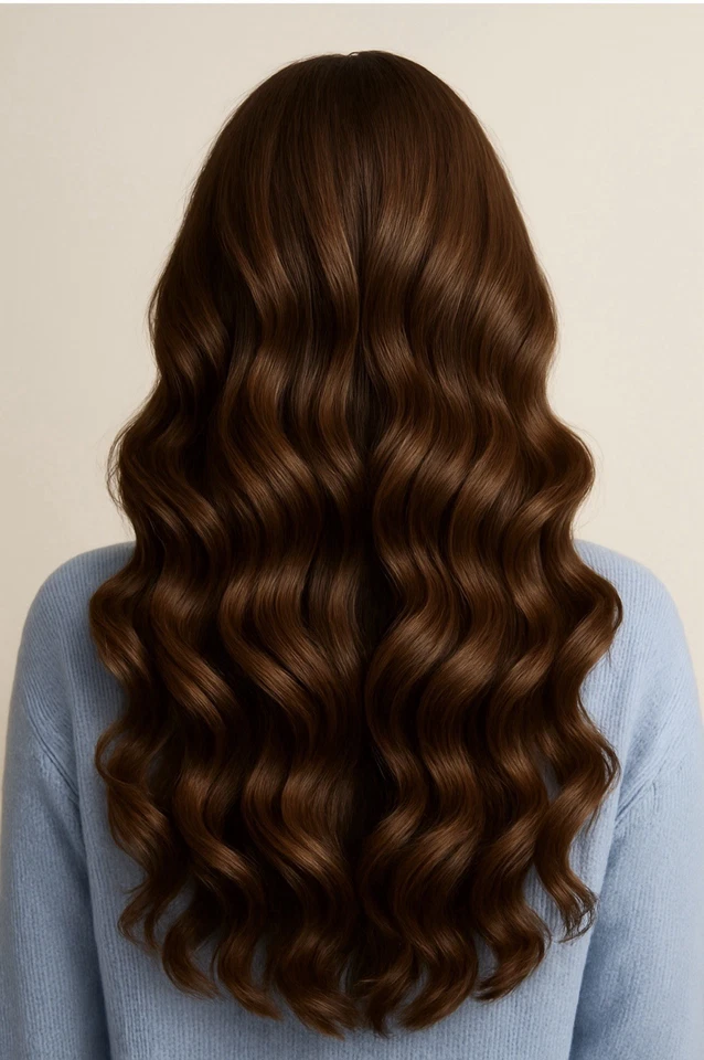 Heatless Hair curler Set satin Rob With Scrunchies & Clip-No Heat Overnight Curl - Image 3 of 4