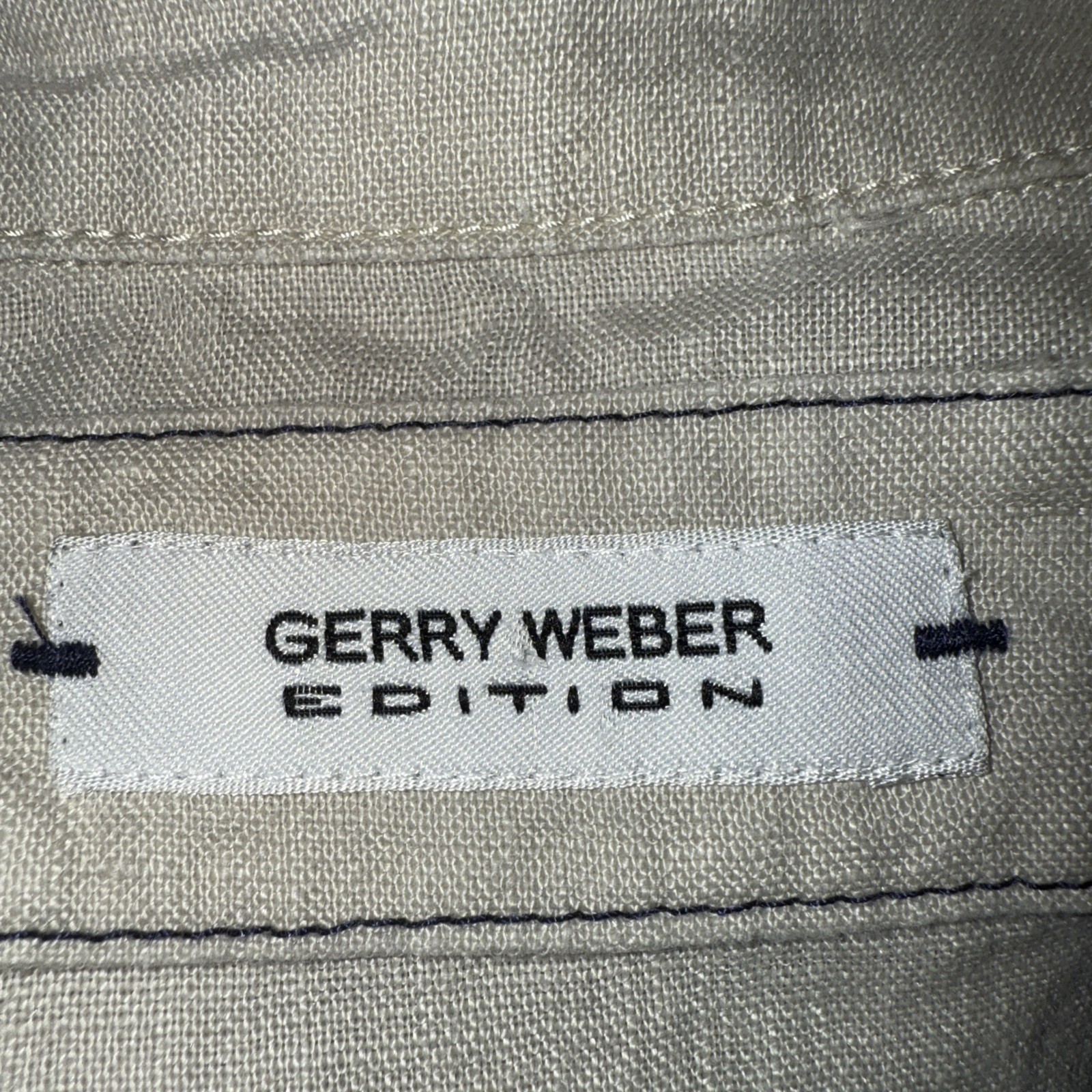 Gerry Weber Edition Basic Fit Linen Beige Button … - image 6