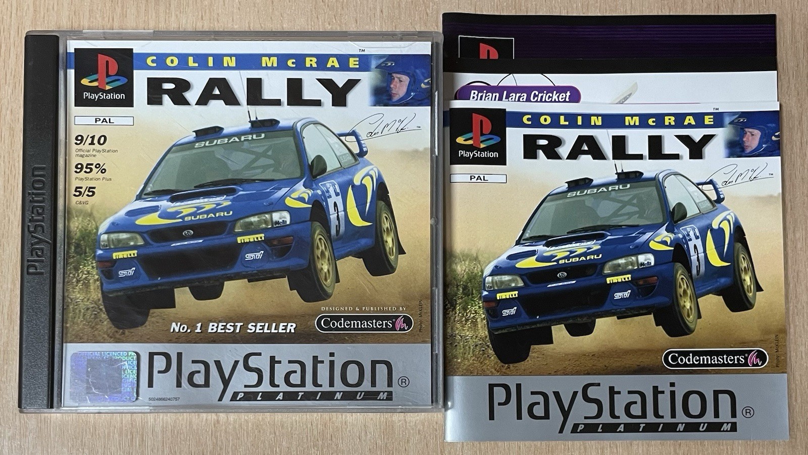 Colin McRae Rally PS1 Platinum 1998 Game 100% Complete Clean & COLLECTIBLE COND!
