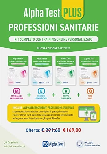 alpha test professioni sanitarie plus kit completo 4T 2022/23 aa.vv 8848324347