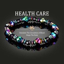 Colored Magnetic Energy Natural Stone Bracelet Men Health Care Therapy Slimming