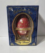 My Treasure Genuine Porcelain Hand Painted Fabulous Egg