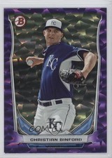 2014 Bowman Draft Top Prospects Purple Ice 19/99 Christian Binford #TP-65 3q5