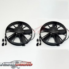 2pcs 12 Puller Radiator Cooling Fan 30102038 For Spal 1640 Cfm Paddle Blades
