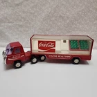 Coca-Cola Vintage Delivery Diesel Buddy L Truck And Trailer w/ 2 Coke Cases