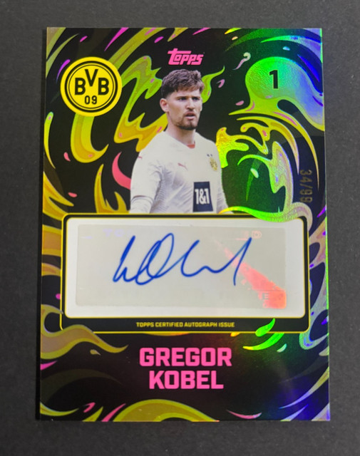 Topps BVB Team Set 2024 - Gregor Kobel /99 - Auto - Borussia Dortmund