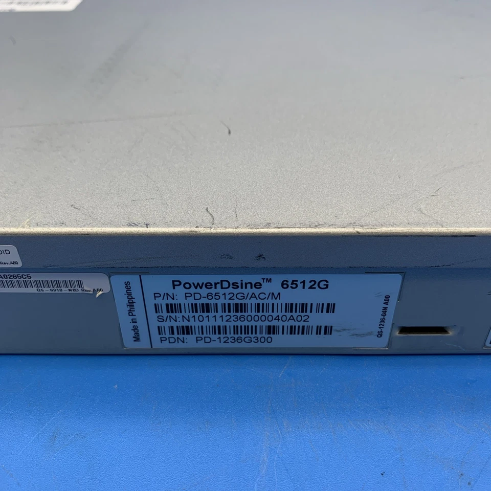 Microsemi Corp PowerDsine 6512G 24-Port Ethernet Gigabit Network Switch - Image 3 of 3