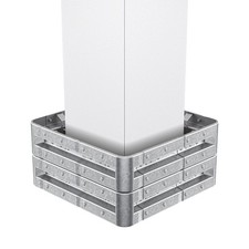 Säulenschutz-Komplett-Set 4-seitig M50-2SP, innen 78 cm B-Profil