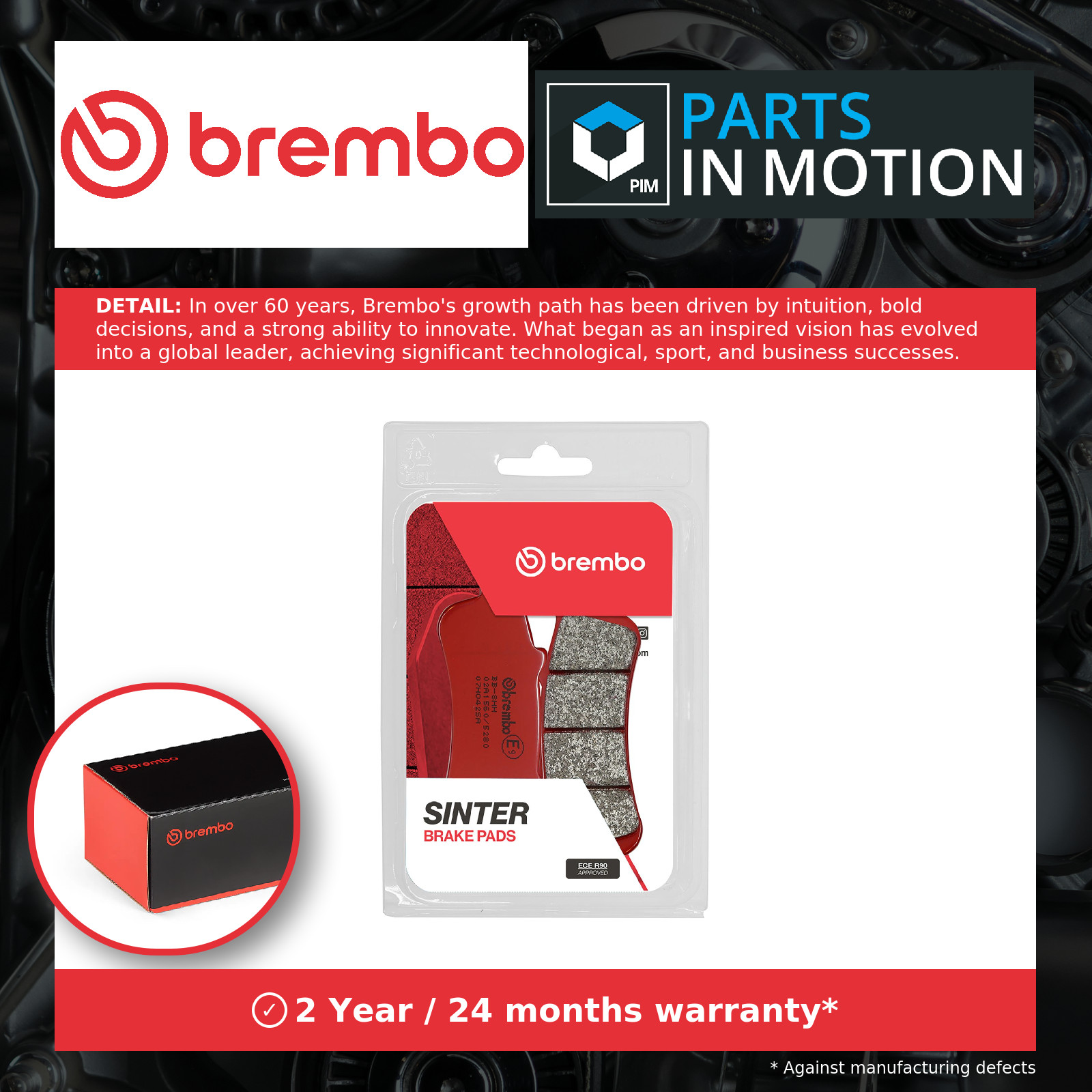 SA brake pad Fit Victory Vision 1800 ABS 2016-2017 Brembo Sintered Front Raod - Image 24